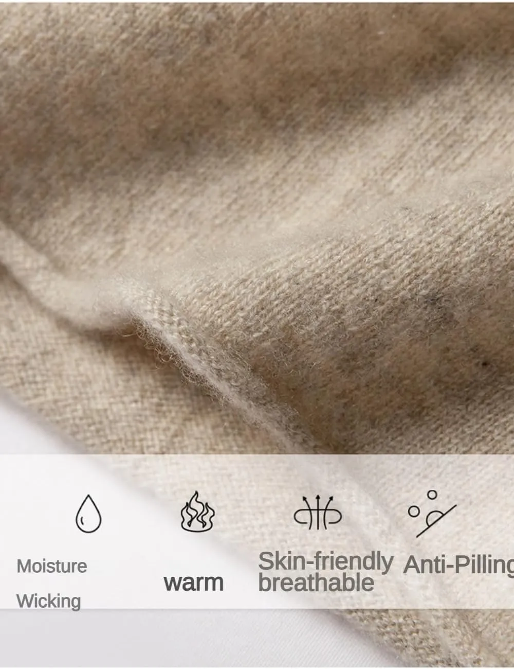 100% Cashmere Scarf for Women and Men Autumn Winter, Luxury Lightweight Soft Warm Cashmere Wrap Scarf Shawl Windproof