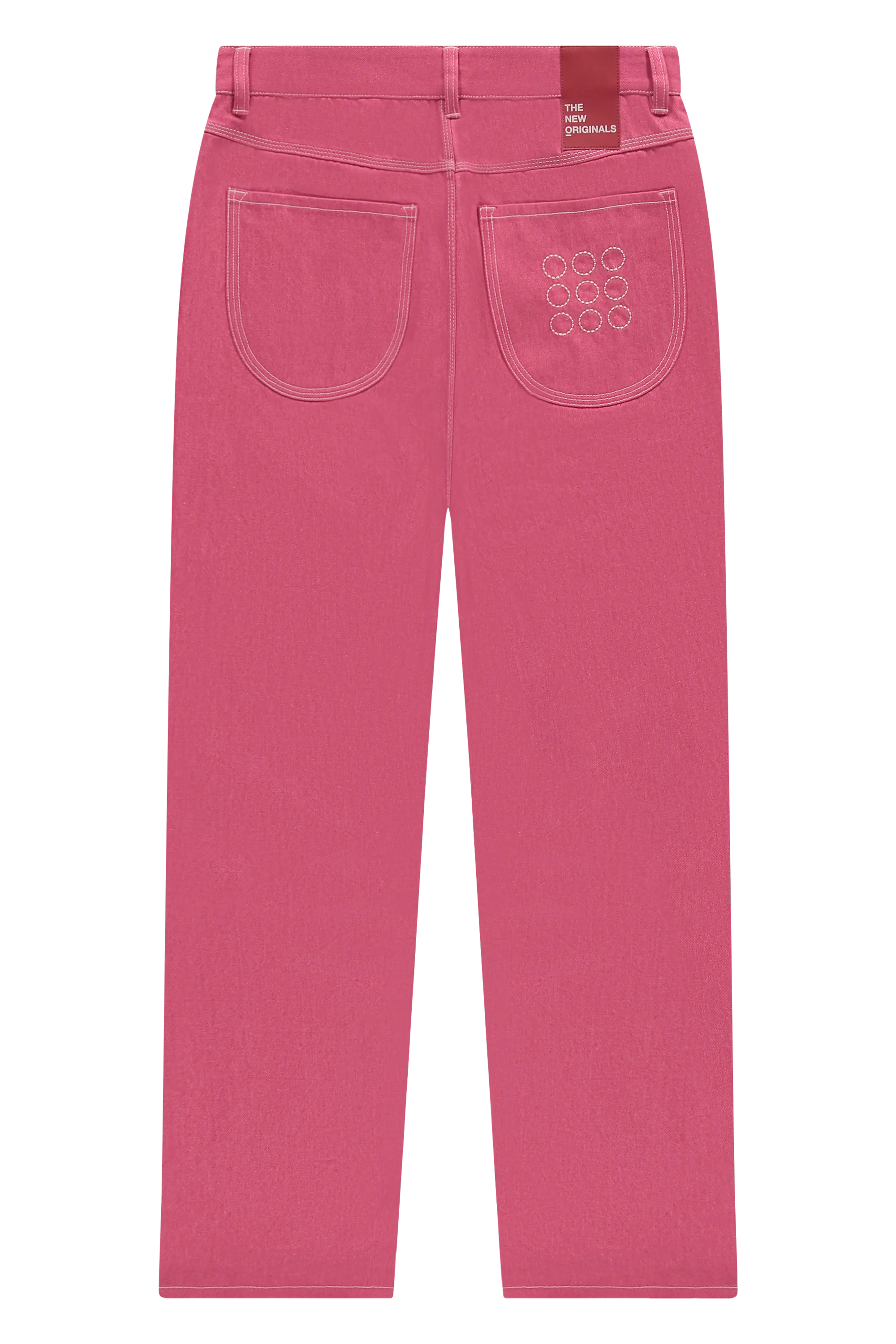 9-Dots Relaxed Jeans Carmine