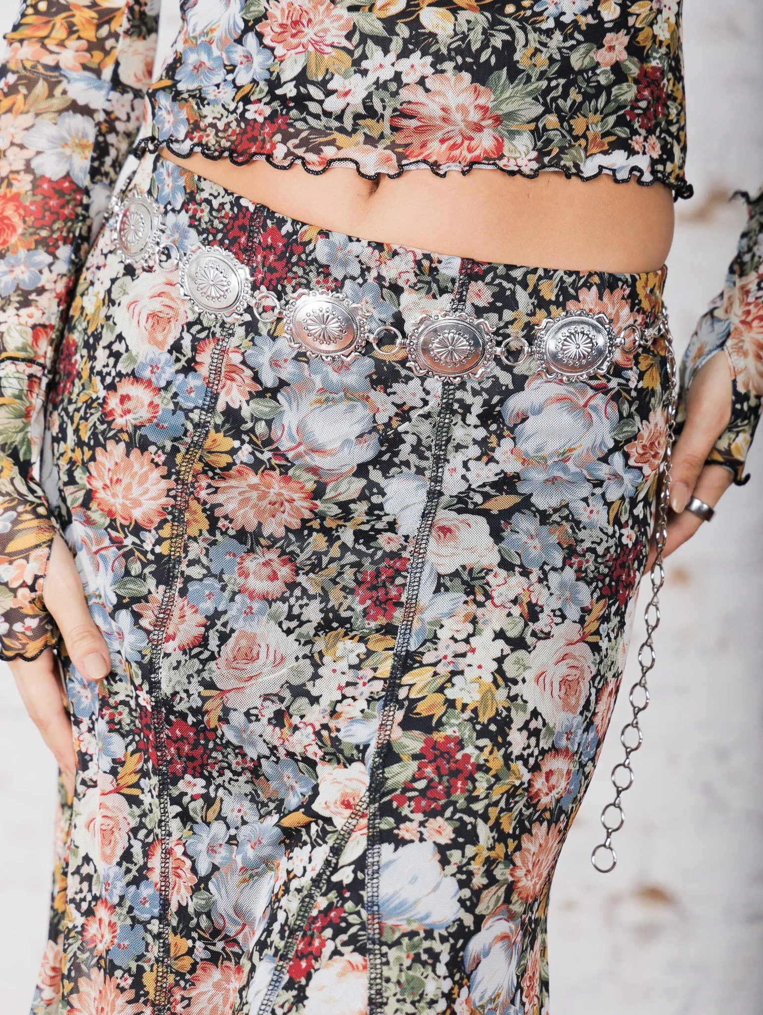 Almond Concho Chain Belt