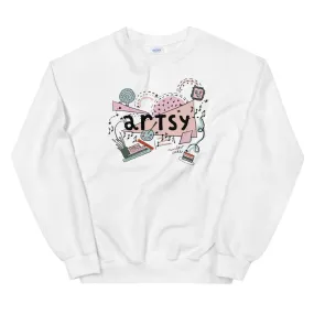 Artsy Disney Sweatshirt Epcot Festival of the Arts Hidden Mickey Artsy Crew Sweatshirt