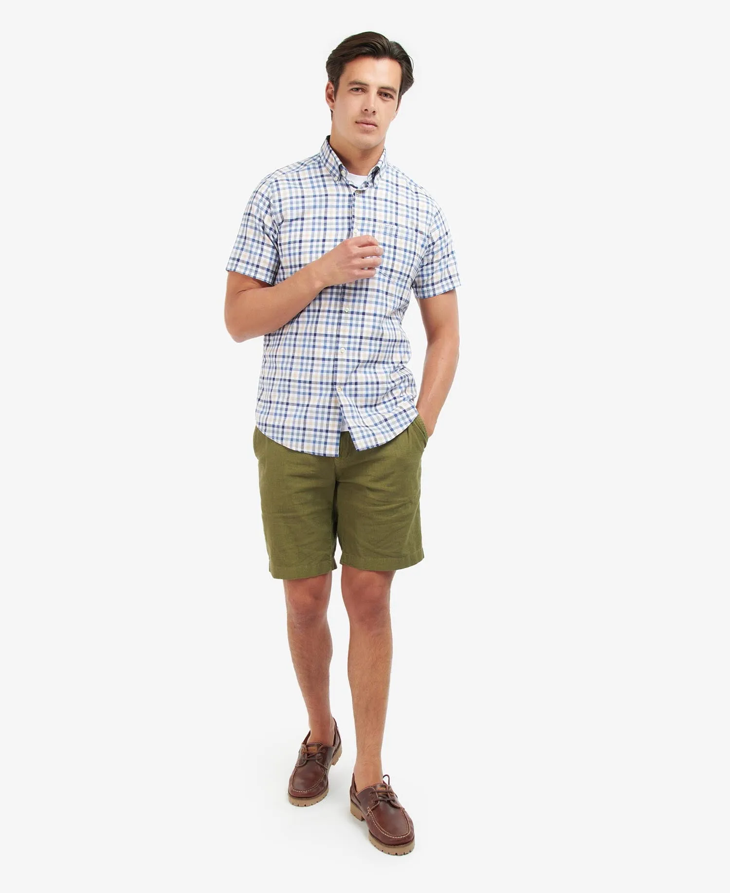 Barbour Kinston Tailored Shirt - Stone