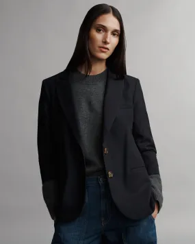 Boyfriend Blazer in Wool Twill