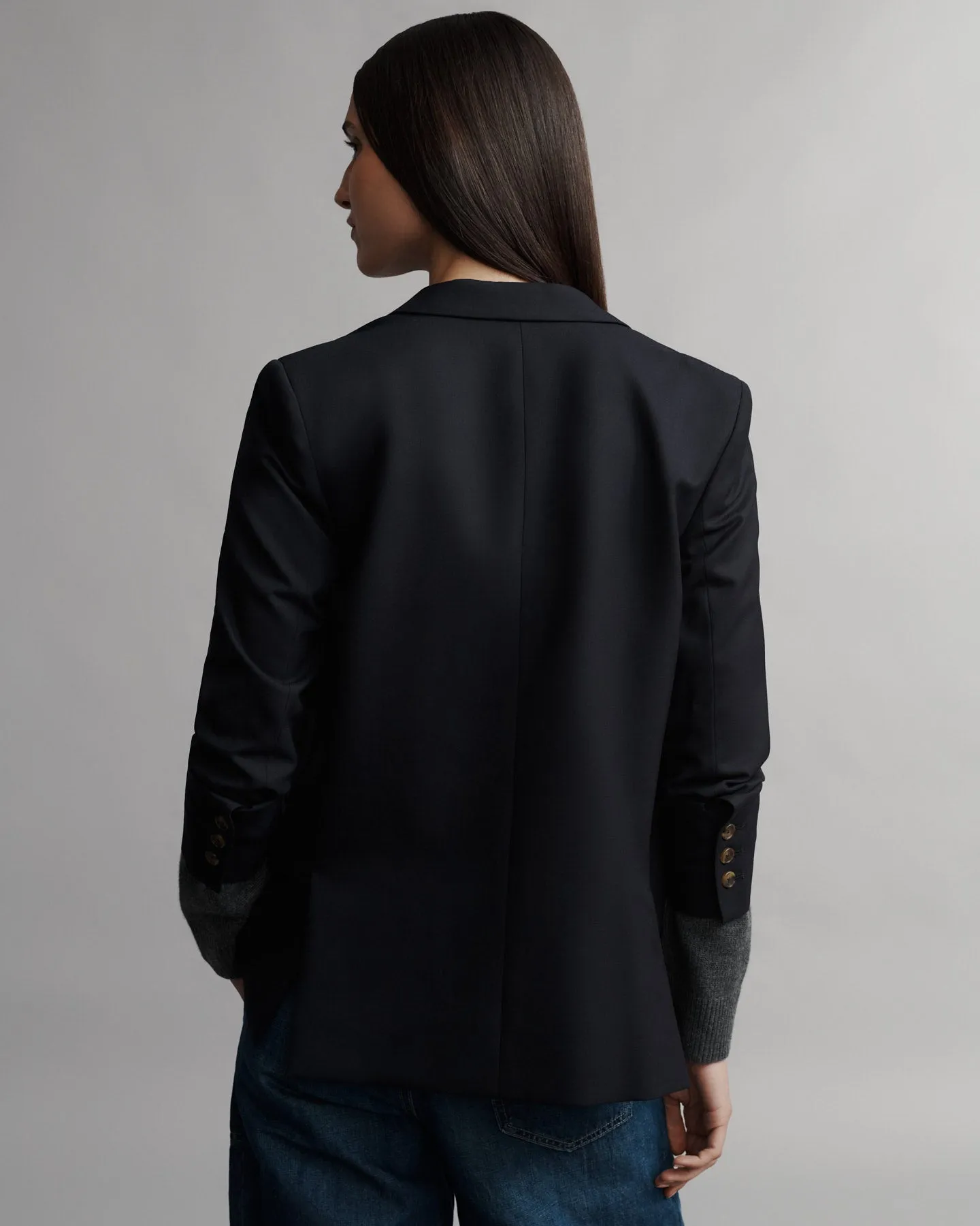 Boyfriend Blazer in Wool Twill