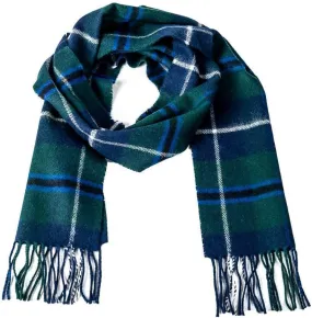 Briomhar Tartan Plaid Wool Scottish Scarf - 100% Lambswool Made in Scotland, Perfect Winter Scarf for Cold Weather