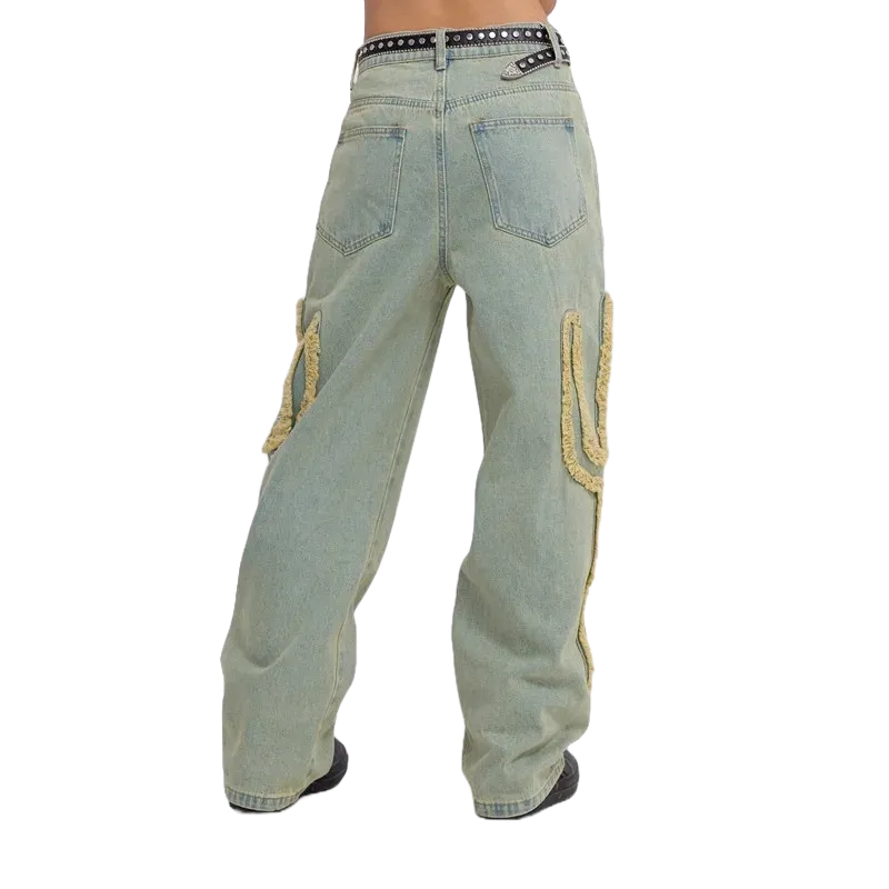 Cactus Patch Straight Fit Denim Jeans