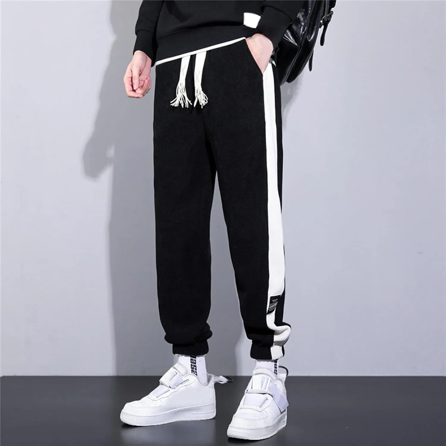 Cargo Trousers for Men Jogger Sweatpants for Men Men's Fleece Lounge Pants Mens Fleece Active Athletic Workout Jogger
