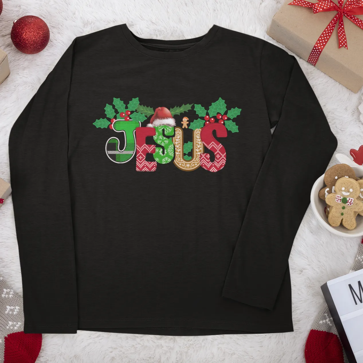 Christmas Jesus Long Sleeve Shirt, Christian Sweatshirt, The Reason for the Season Long Sleeve, Christmas Gift, Jesus Sweatshirt, Religious