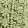 Crochet-Trim Cold-Shoulder Top