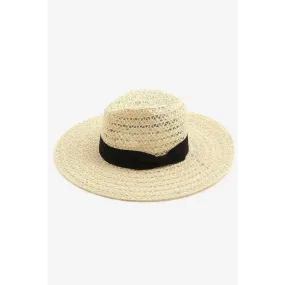 Elevate Your Look with the Fame Wide Brim Straw Weave Sun Hat