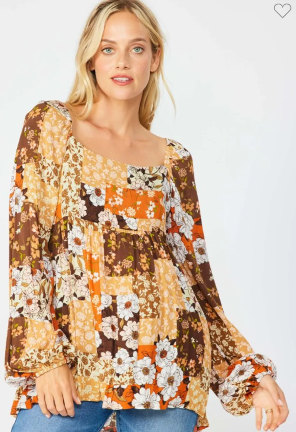 Fall Floral Blouse