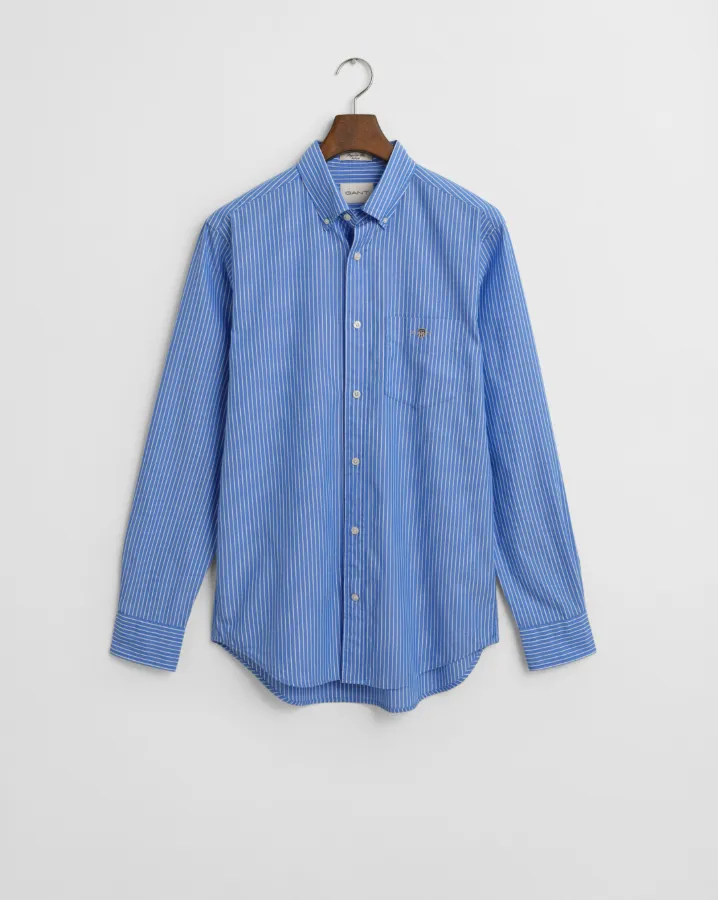 GANT<BR>
Regular Fit Classic Striped Poplin Shirt<BR>
451<BR>