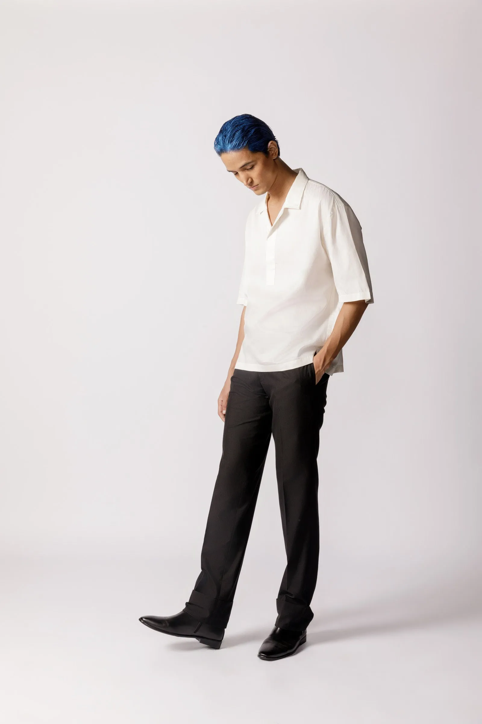 Half placket casual shirt