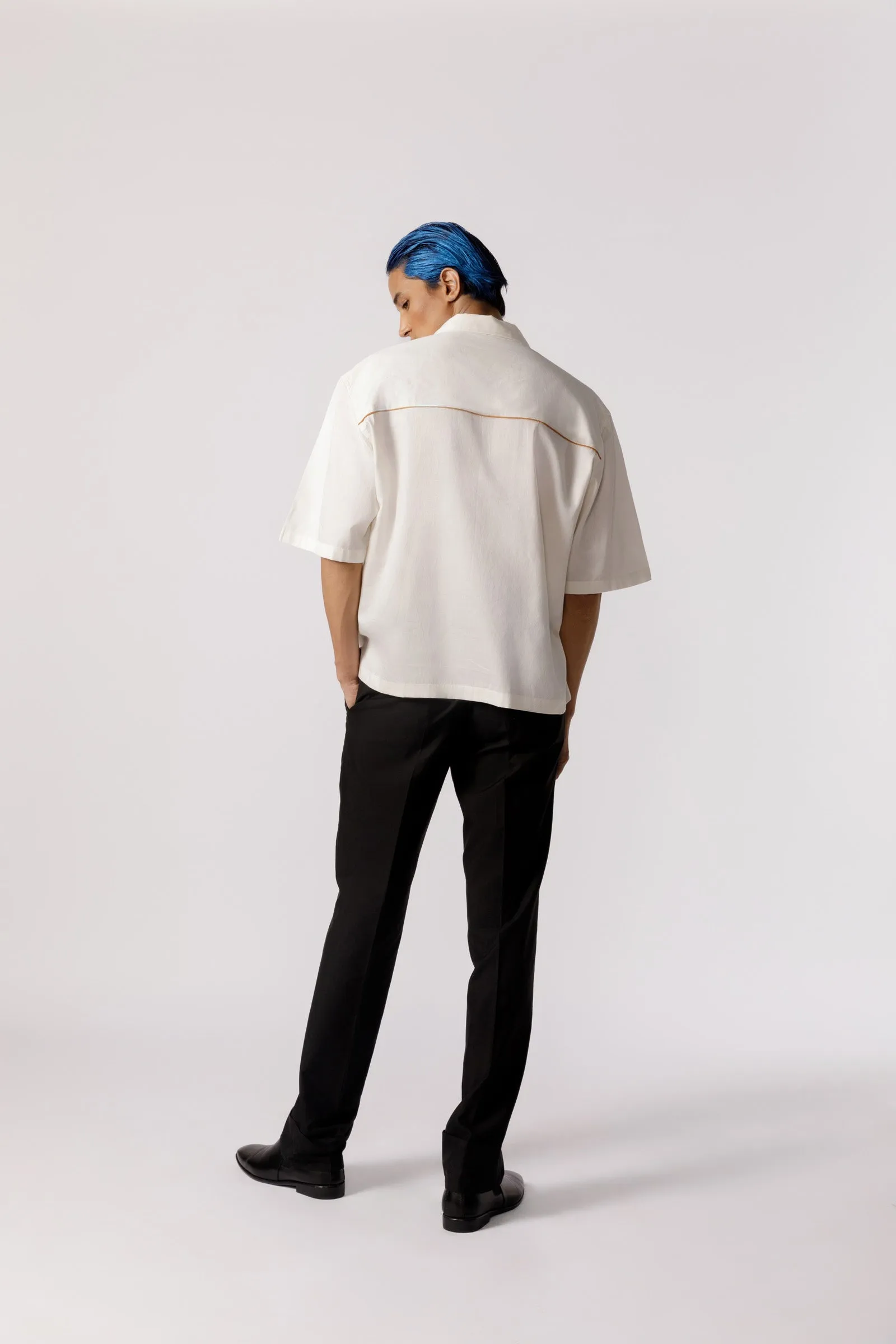 Half placket casual shirt