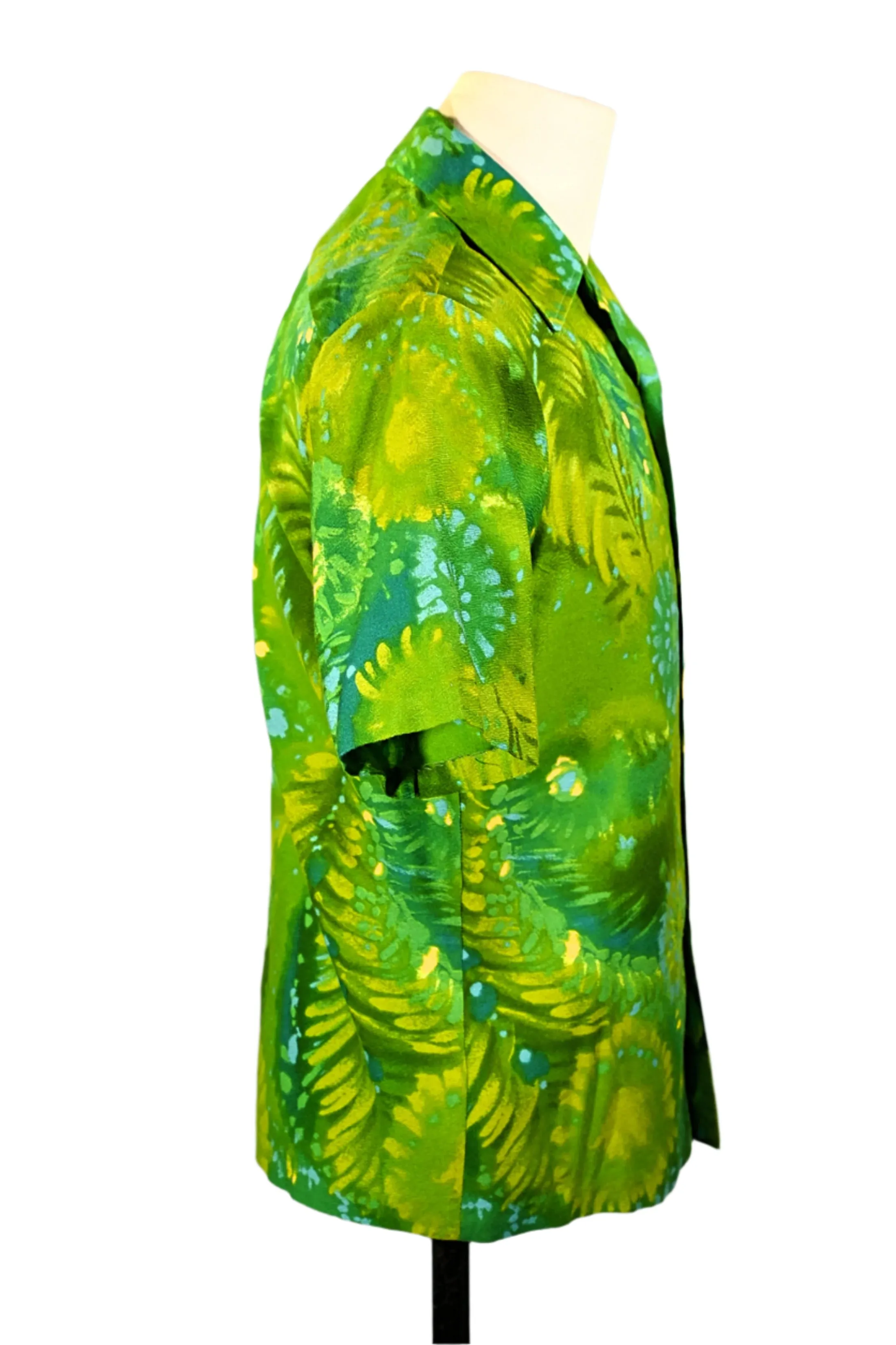 Iolani Exclusive McInery Vintage 60s Hawaiian Shirt, 70s Aloha Shirt S