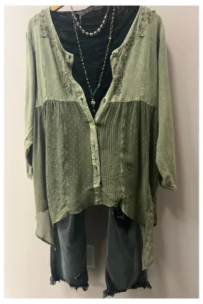Keep It Vintage Sage Top