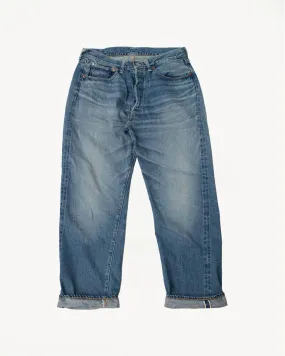 Lot 2nd-Hand - 12oz 1101 Used Wash Selvedge - Light Indigo