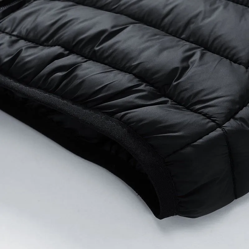 Men's Autumn Winter Warm Casual Windproof Hooded Slim Jacket
