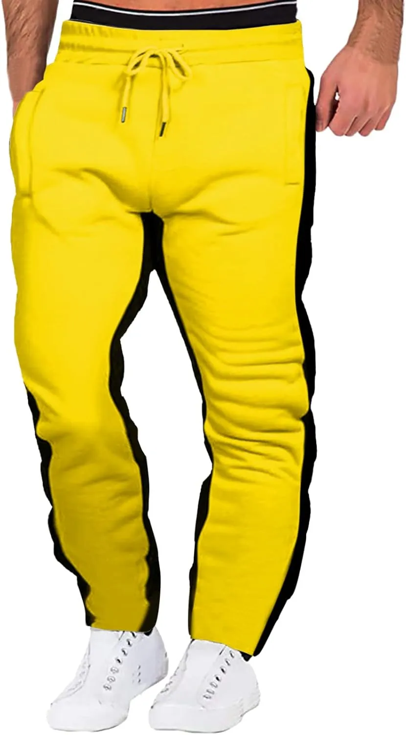 Men's Cargo Sweatpants Joggers Men's Heavyweight Cargo Pants Elastic Waist Drawstring Jogger Sweatpants Straight Multi