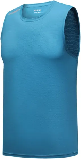 Men's Ice Silk Sport Tank Top Sleeveless Quick Dry Training Shirt Lightweight Breathable Gym Workout Cooling Muscle Shirt