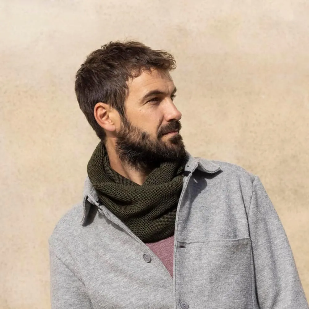 Merino Wool Infinity Loop Scarf: Unisex One Size Thermal Winter Neck Gaiter for Women & Men