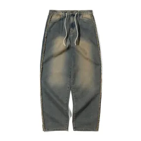 MID90 SIDE LINE LOOSEFIT DENIM PANTS VINTAGE BLUE