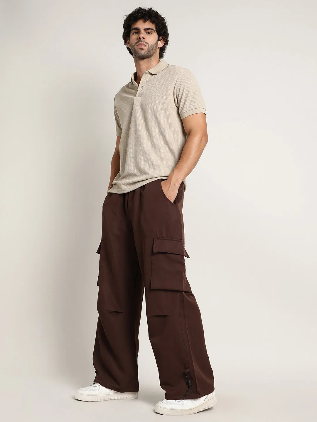 Parachute-Relaxed Cargo Trousers