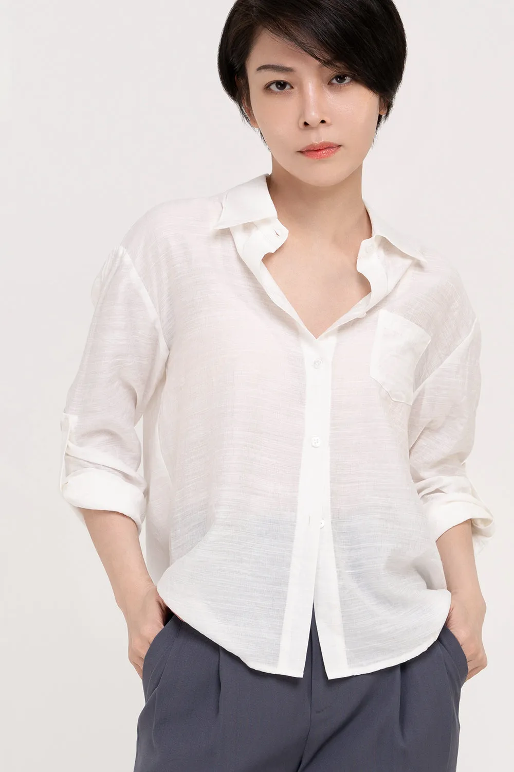 Pocketed Casual Shirt