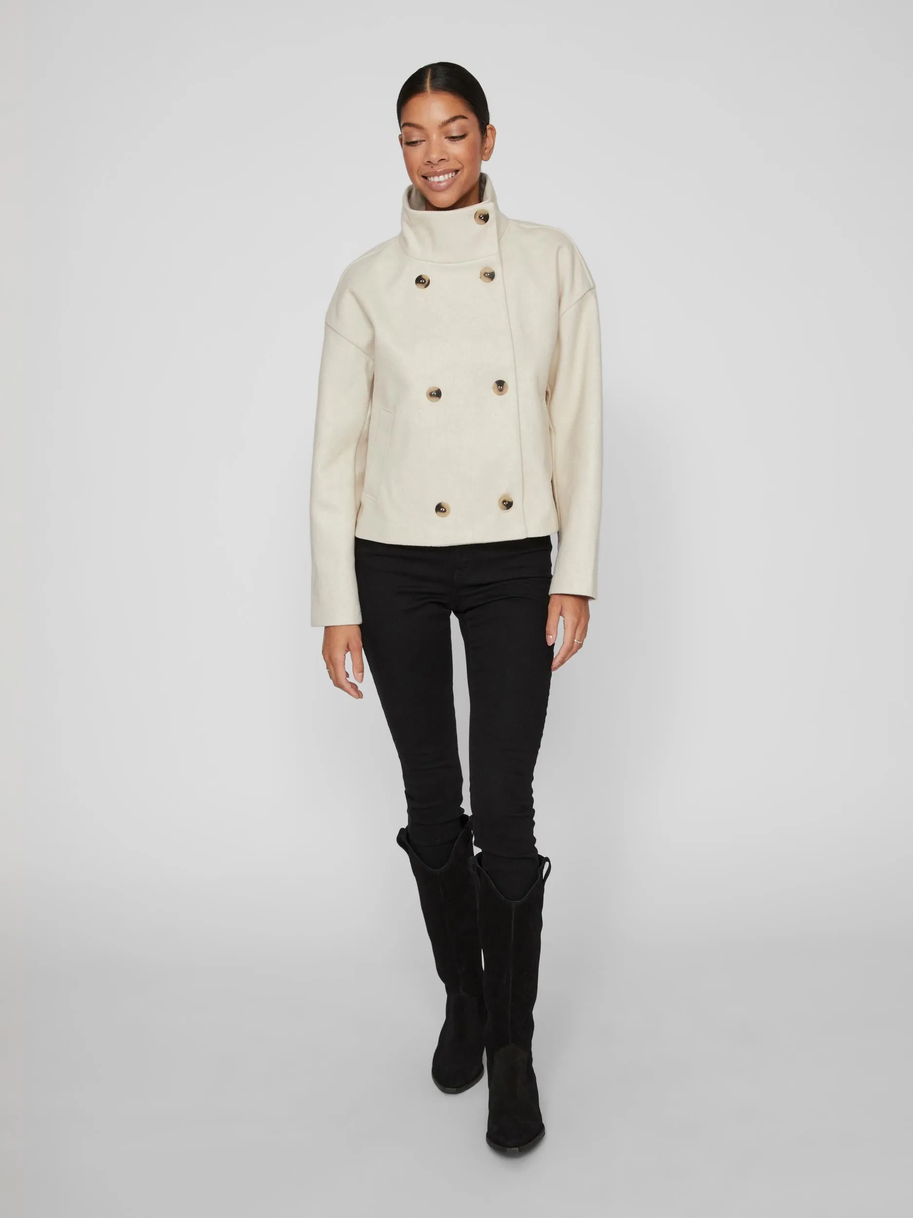 POKA SHORT JACKET (SUPER LIGHT NATURAL)