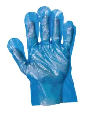 Polyethylene Blue Gloves 1.0g x 5000's - Large