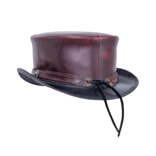 Premium Mad Hatter Leather Top Hat