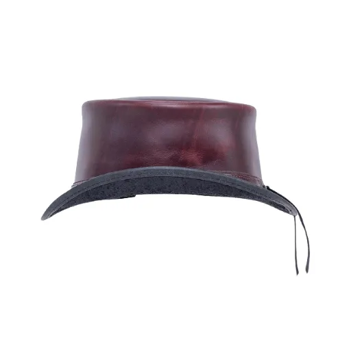 Premium Mad Hatter Leather Top Hat