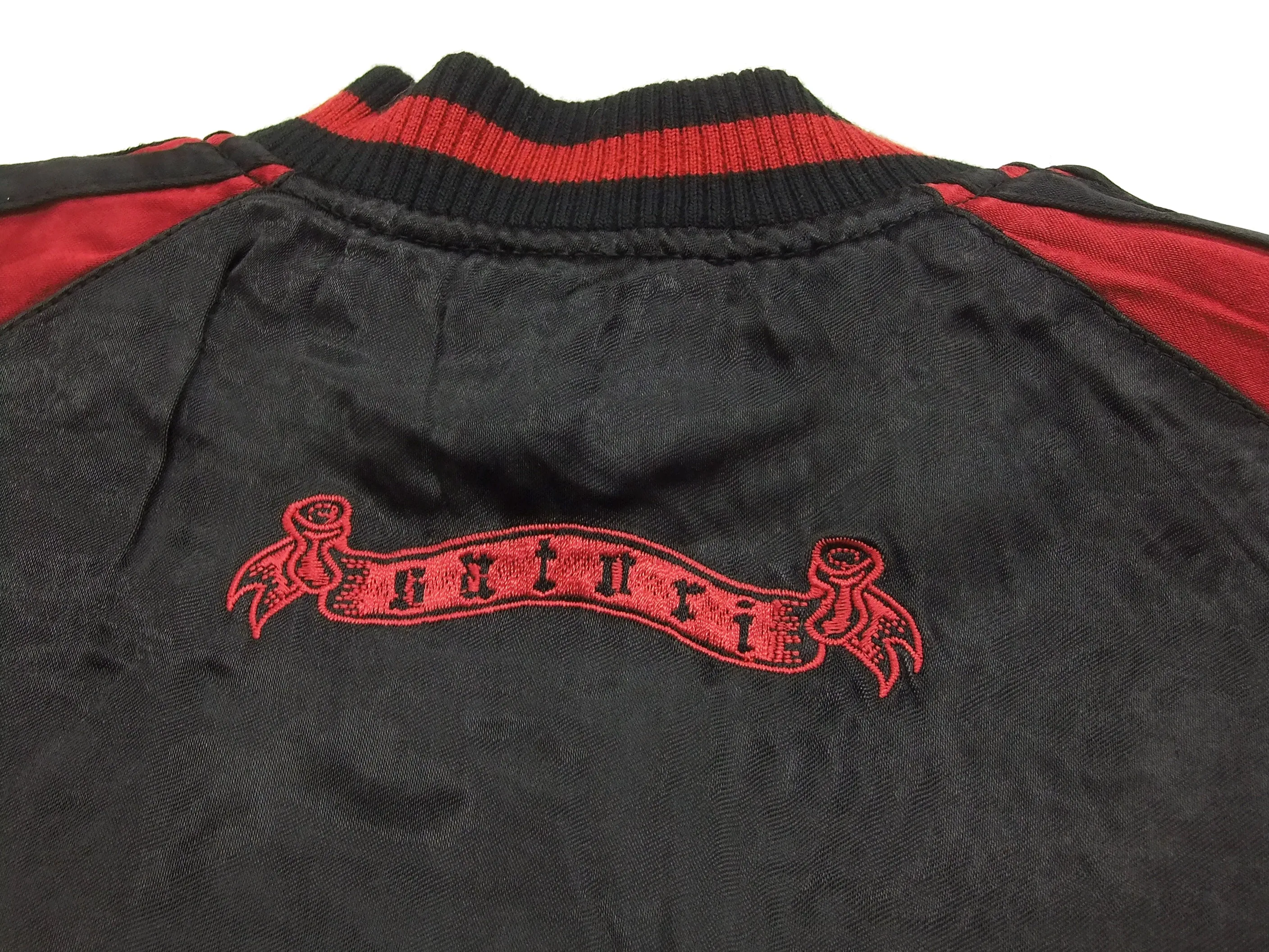 SATORI Japanese Souvenir Jacket Dragon Men's Sukajan GSJR-001 Black/Wine