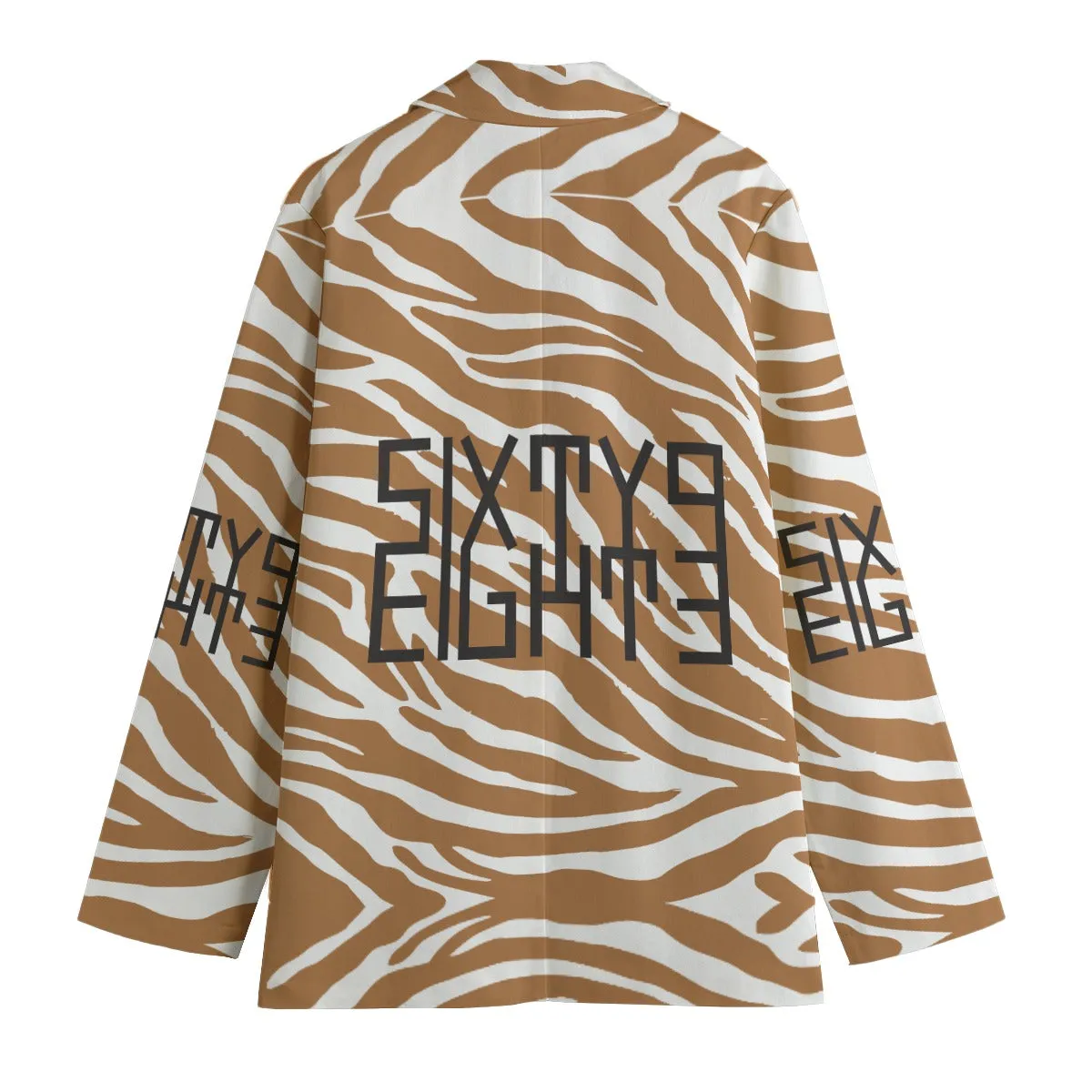 Sixty Eight 93 Logo Black Women's Leisure Blazer #14