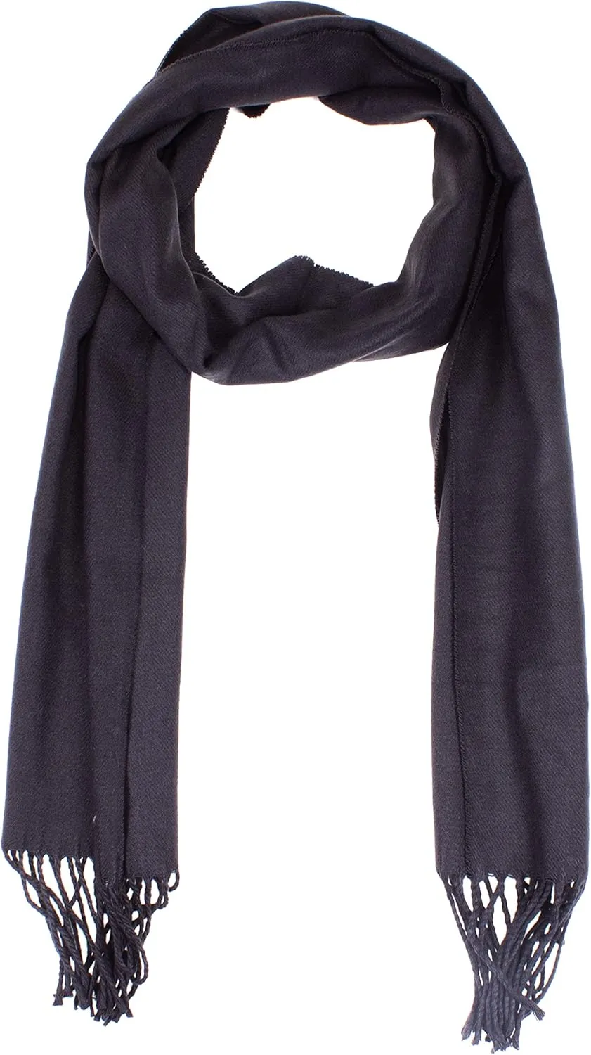 Soft Cashmere Feel Scarf for Women & Men  Warm Lightweight Winter Shawl Wrap, Cozy Red Long Scarf Gift for Her & Him
