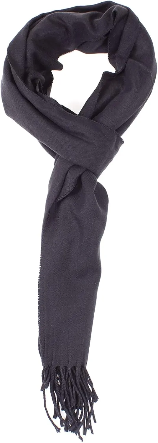 Soft Cashmere Feel Scarf for Women & Men  Warm Lightweight Winter Shawl Wrap, Cozy Red Long Scarf Gift for Her & Him