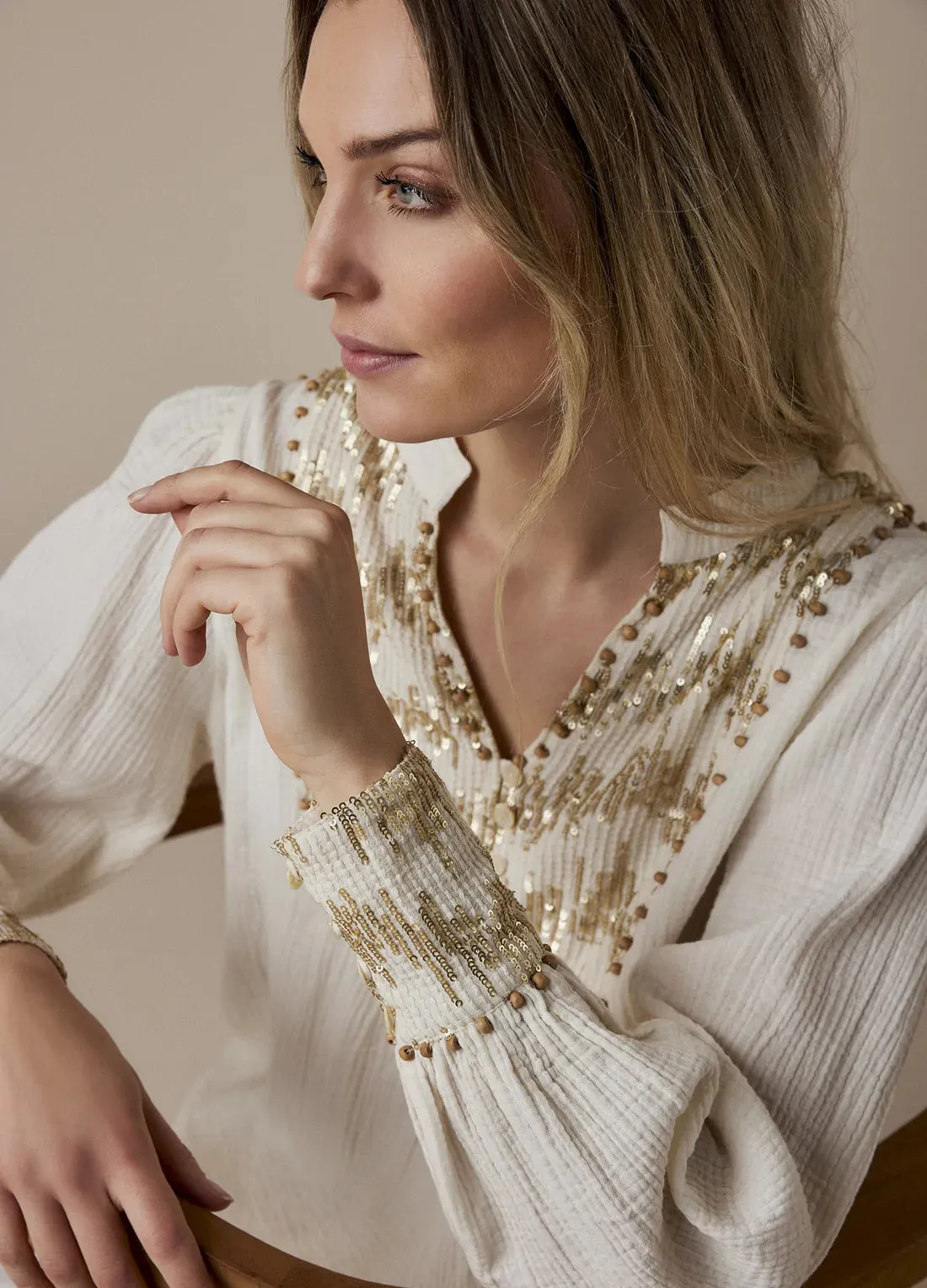 Summum Sequin Blouse