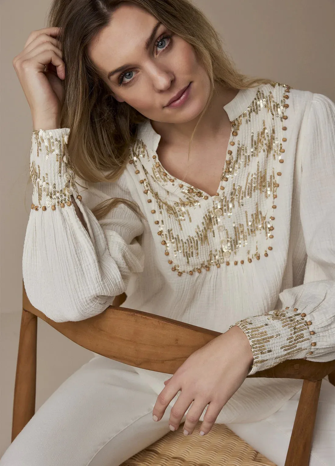 Summum Sequin Blouse