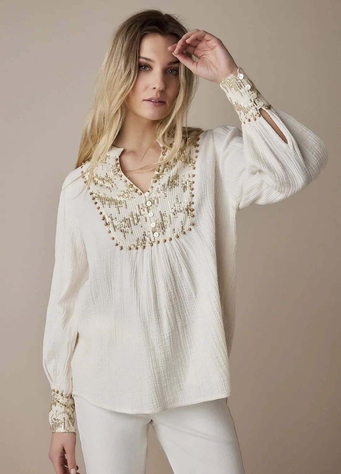 Summum Sequin Blouse