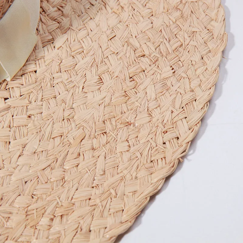 Sun Hats for Women - Wide Brim Fedora Raffia Straw Hat - British Top Beach Hats for Summer Vacation