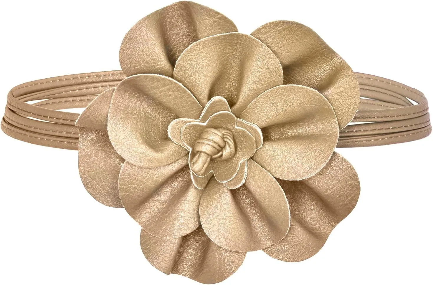 TeeYee Women Girls Big Decor Flower Waist Chain/Rope/Belt For Wedding Dress Female Waistband Skinny Belt