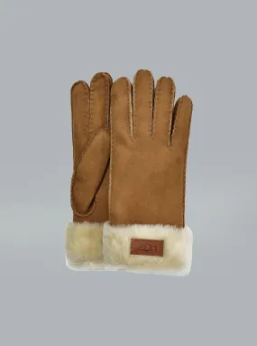 Turn Cuff Glove Light Brown