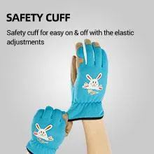 VGO 2 Pairs Age 3-8 Kids Gardening, Lawning, Working Gloves (2 Colors, KID-SL7362)