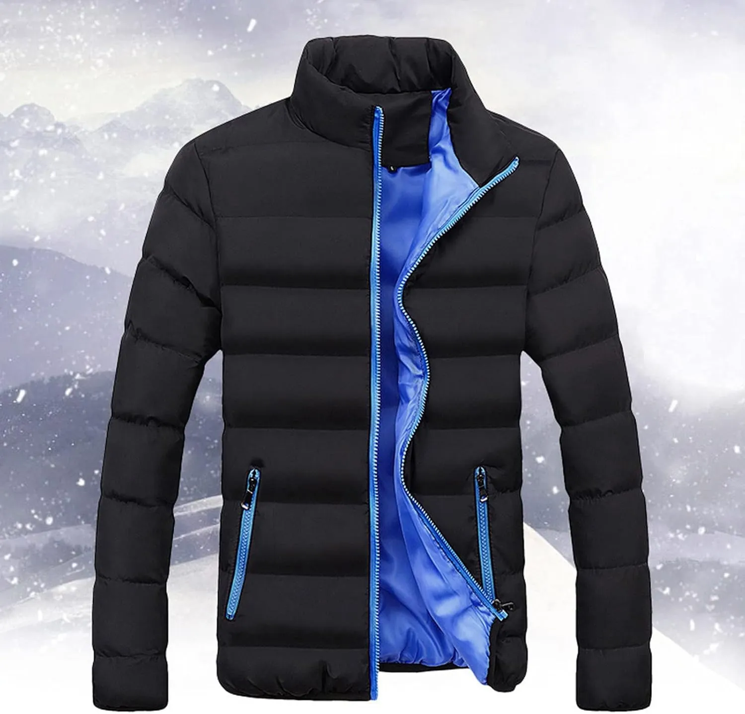 Winter Puffer Jacket For Men Trendy Breathable Down Jacket For Winter Lightweight Classy Business Quilted Coat