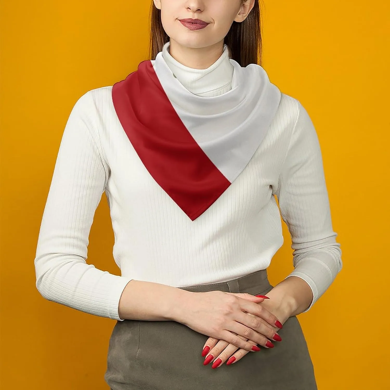 Women Silk Like Hair Scarf Head Sleeping Wrap Satin Headscarf