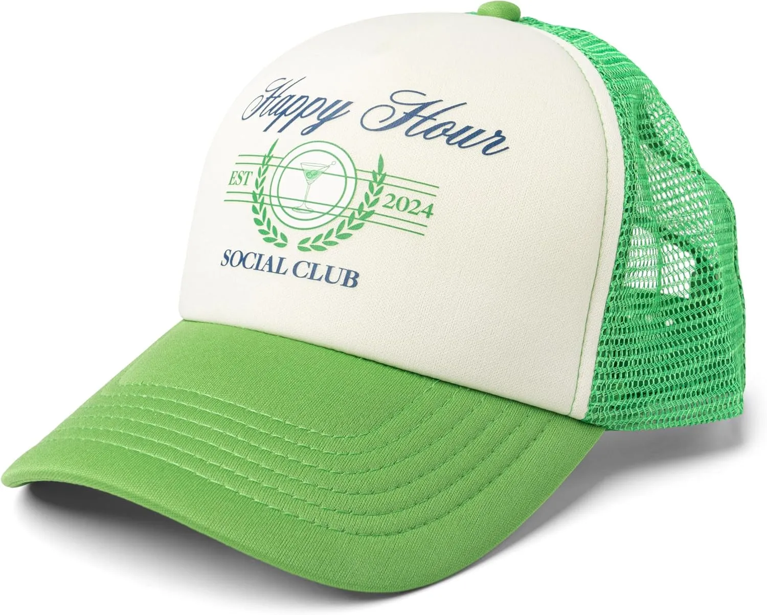 Women's and Men's Adjustable Cap Mesh Side Panels Trucker Hat