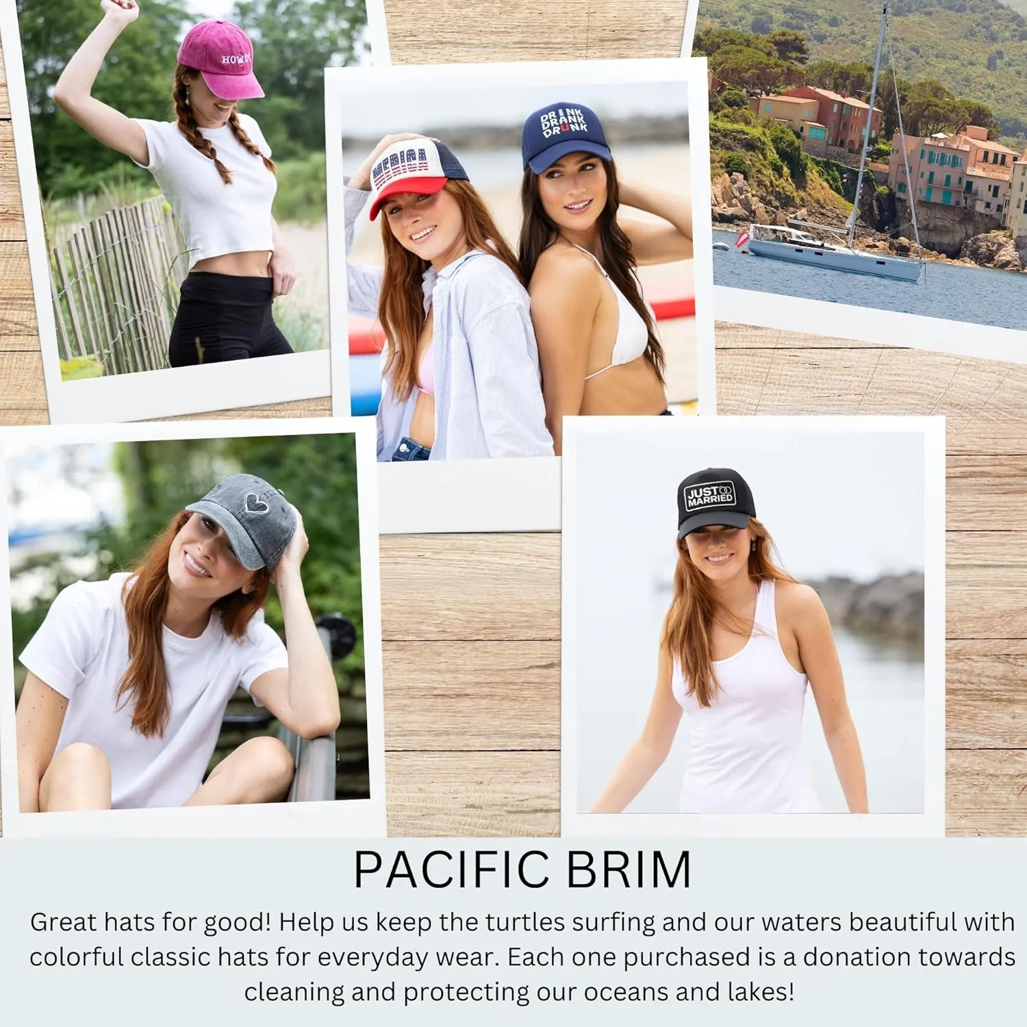 Women's and Men's Adjustable Cap Mesh Side Panels Trucker Hat