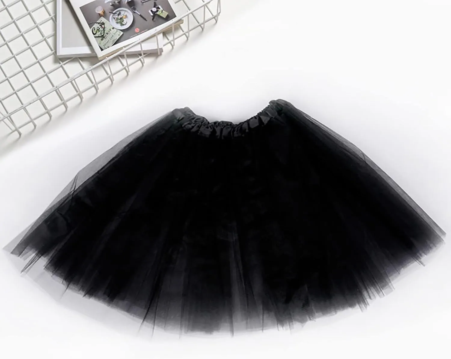 Womens Candy Color Skirts Chic High Waisted A Line Skirts Layered Pleated Ruffle Puffy Mini Skirt for Party Dress