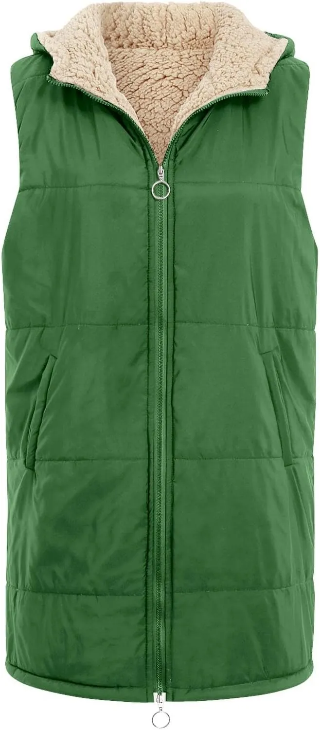 Women's Puffer Jacket Quilted Lightweight Packable Down Parka Oversized Long Padding Jacket Light Warm Hooded Jacket