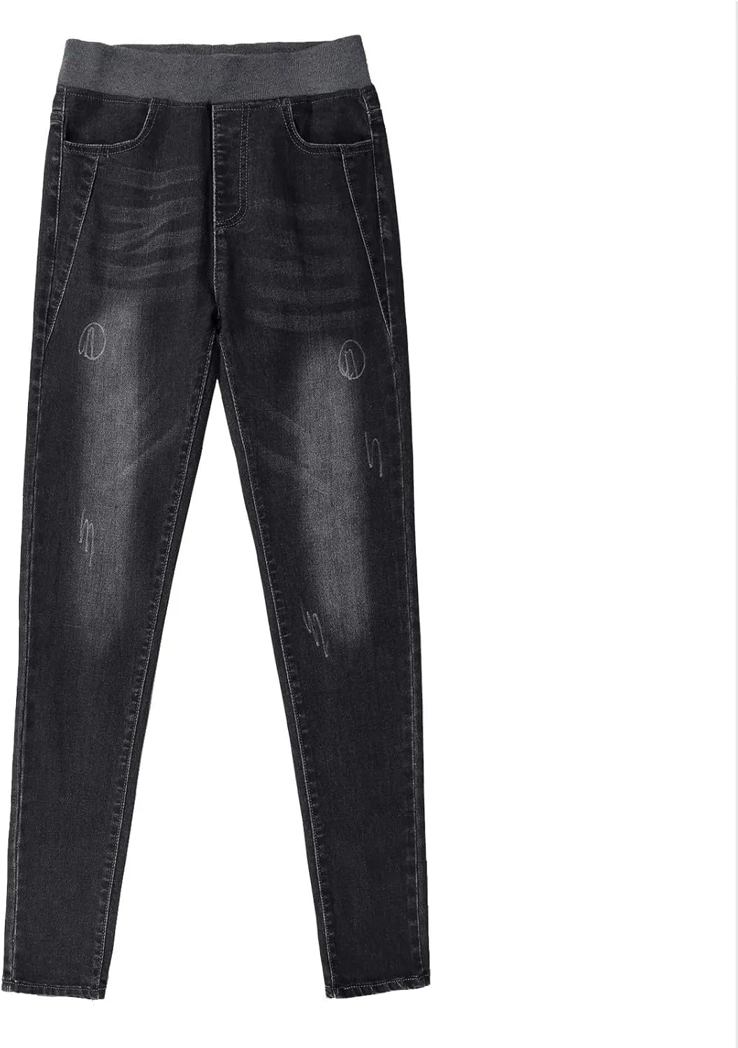 Women's Skinny Jean Ladies Casual Work Pants Stretch High Waisted Denim Trousers Lounge Wear Denim Tight Pants