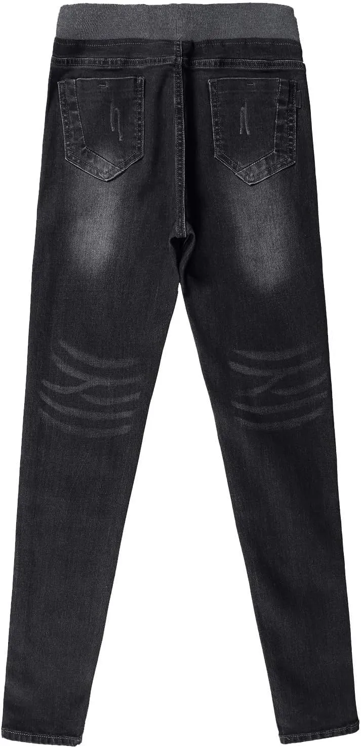 Women's Skinny Jean Ladies Casual Work Pants Stretch High Waisted Denim Trousers Lounge Wear Denim Tight Pants